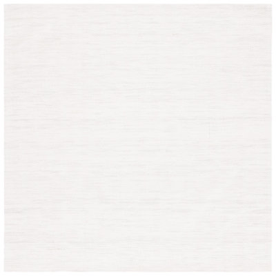 Tapis argenté / ivoire à chevrons Anjelita