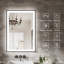 Miroir de salle de bain moderne sans cadre avec fonction de désembuage et lumière réglable-551068553-566337166-566337175