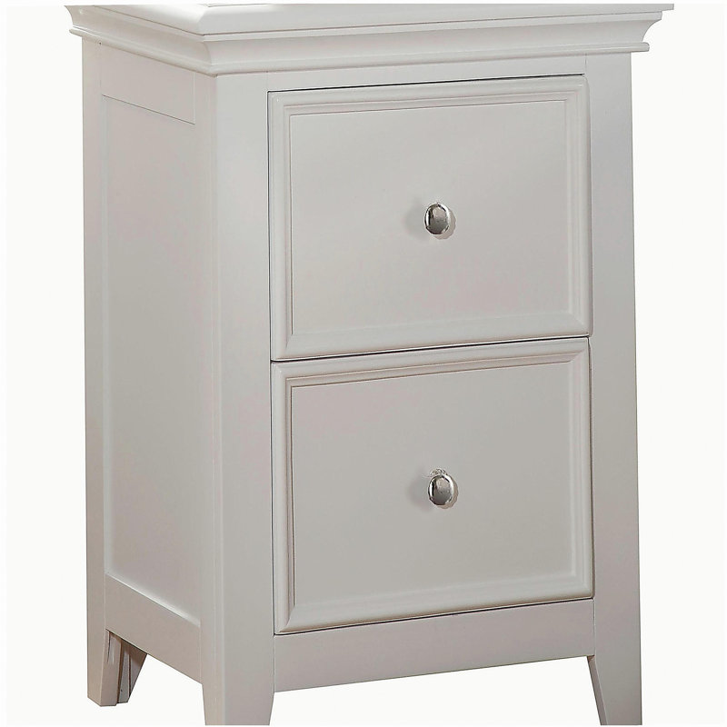 Arnette 2-Drawer Nightstand in White