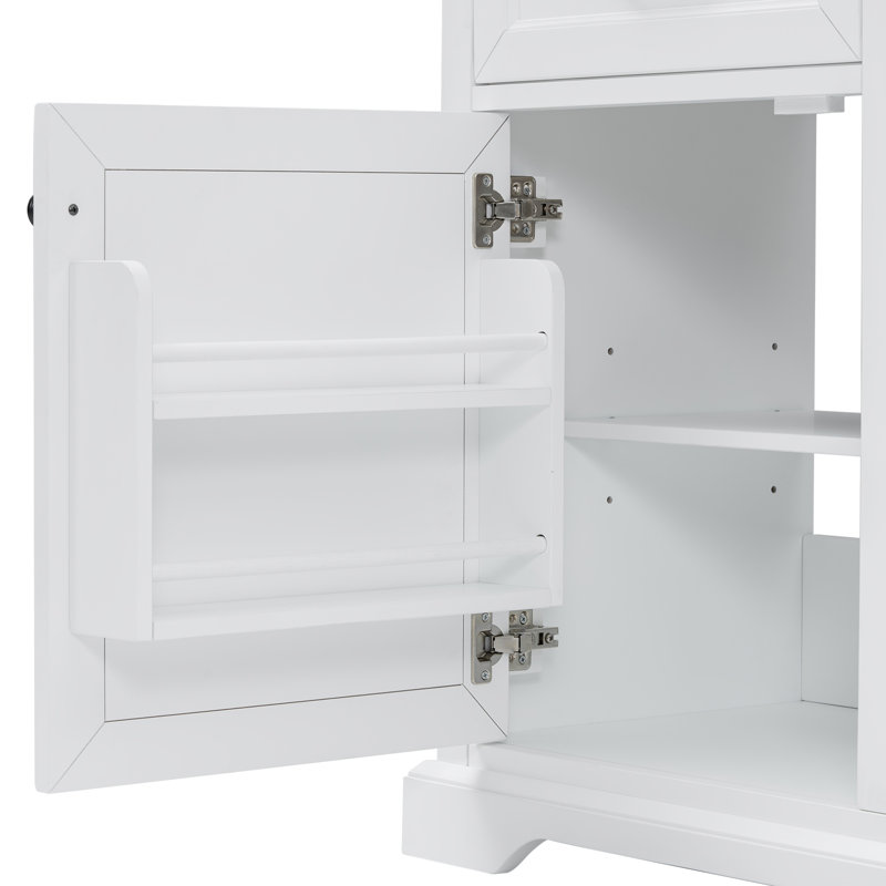 Meuble-lavabo 36 po avec comptoir en céramique, Blanc