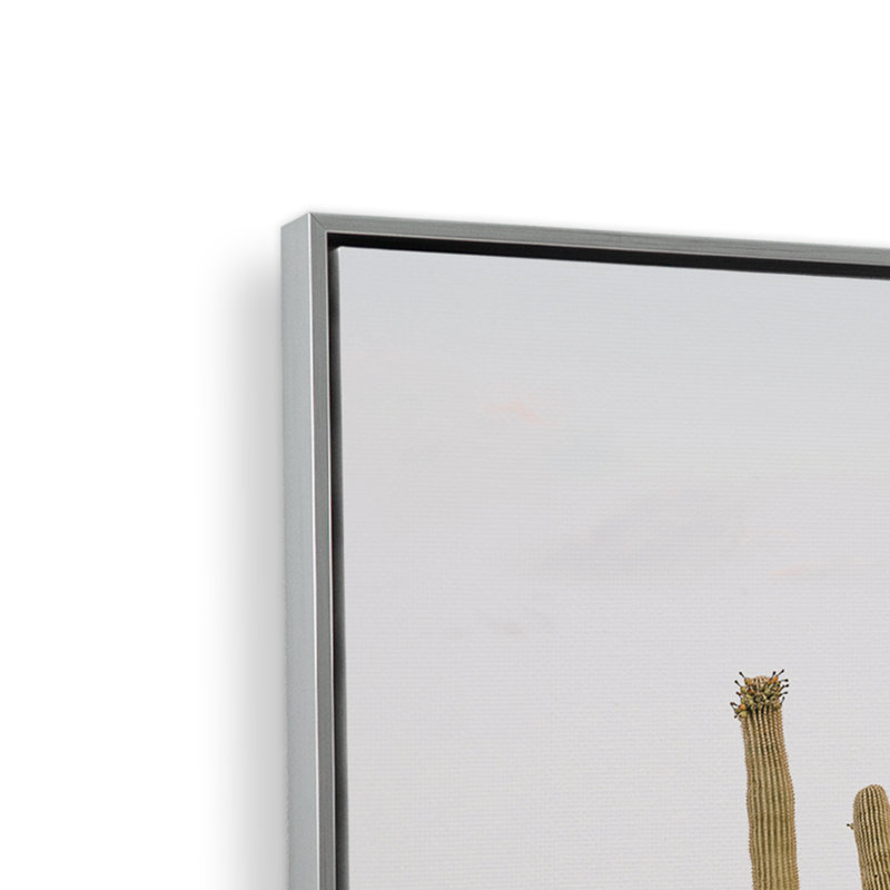 «Desert Majesty» sur toile par Krista Mosakowski, Cadre flottant en chrome poli, H 50 po x l 34 po