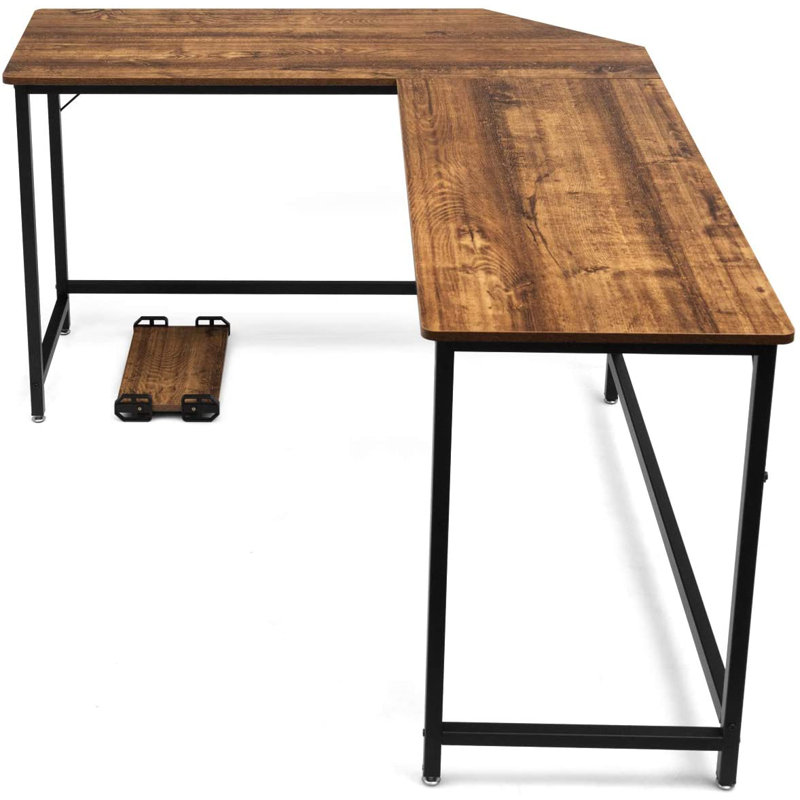 Petrus 168Cm W L-Shaped Writing Desk, Coffee