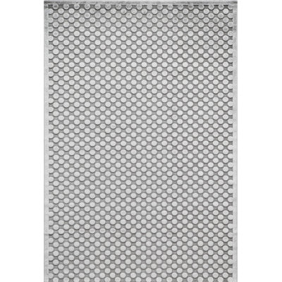 Tapis gris tissé à la machine Hadleigh