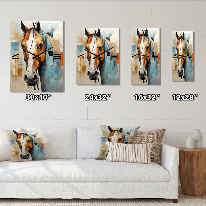 Carolette - Horse Modern Wall Clock, Extra Large