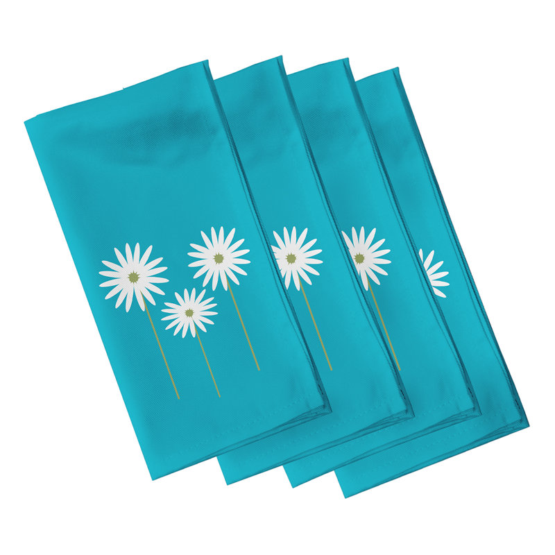 Charlie-Marie Floral Print Napkins, Blue