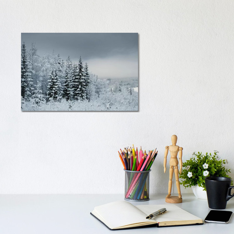 Snowy Sweden by Andreas Stridsberg - Gallery-Wrapped Canvas Giclée on Canvas, 20.32 cm H x 30.48 cm W, Canvas