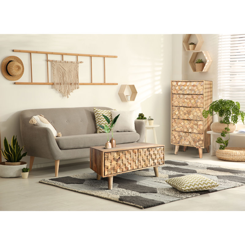 Four Leg Coffee Table with Storage
