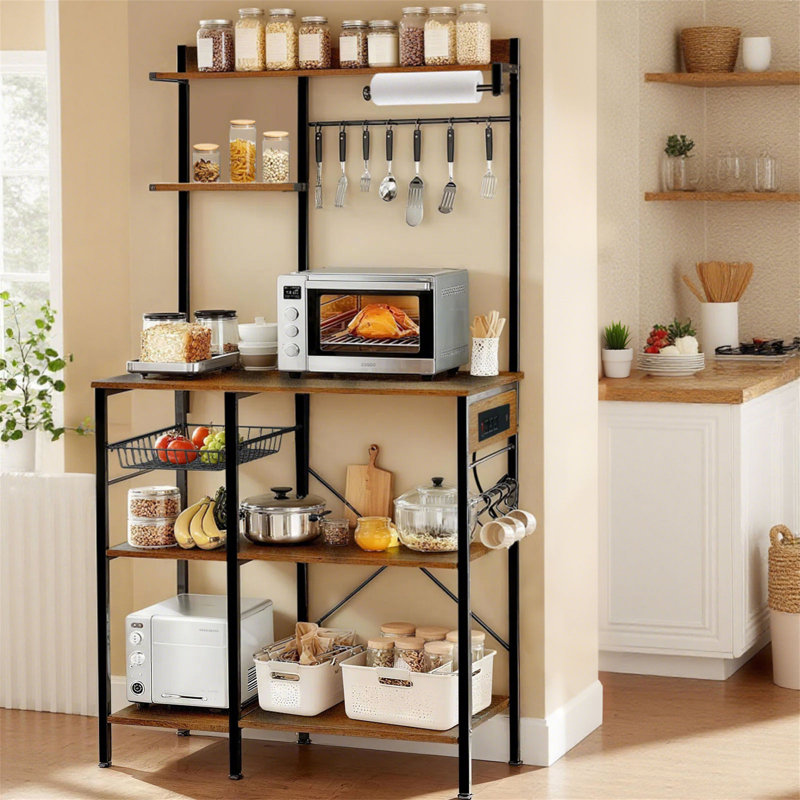 Bakers Rack With Power Outlet