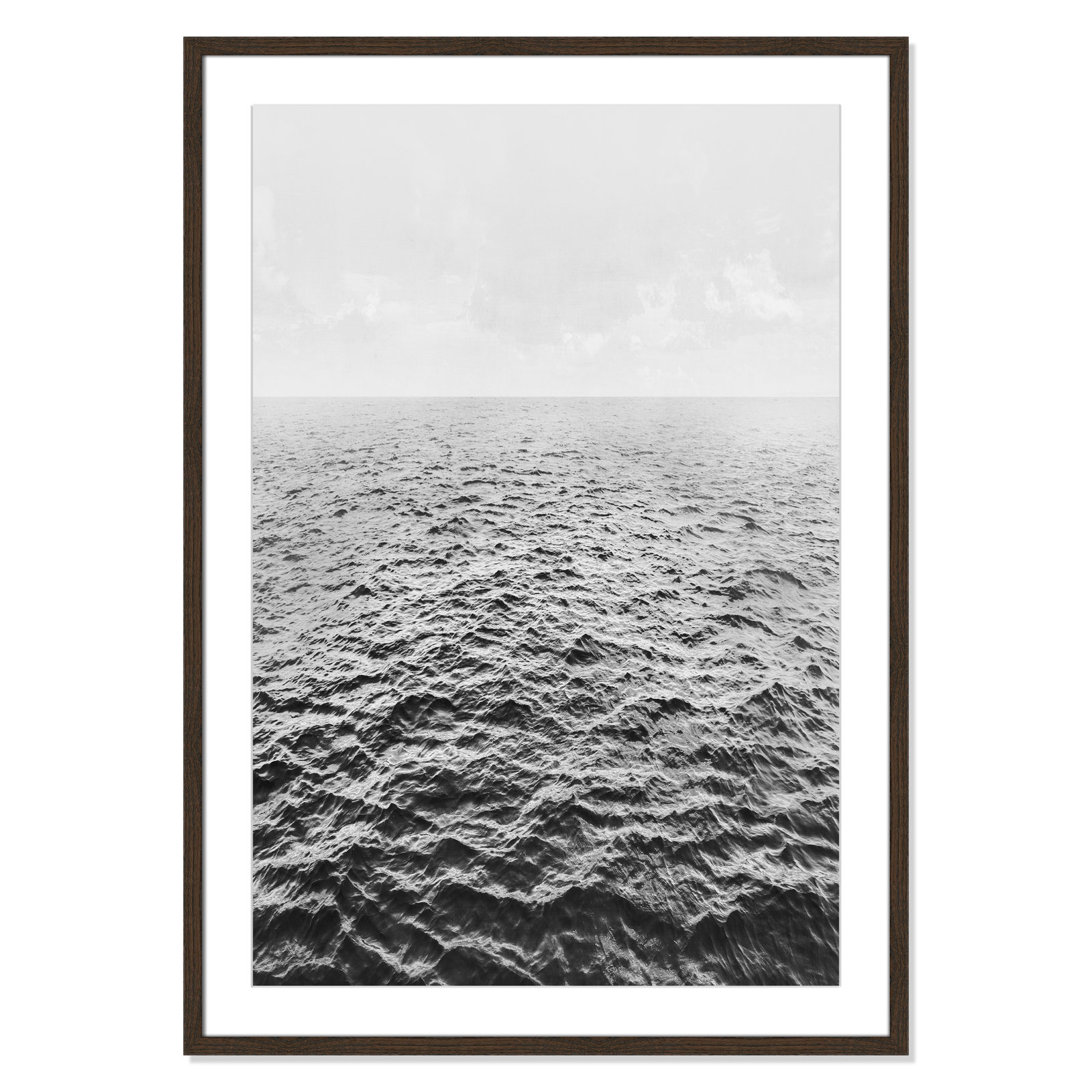 Anali "Rolling in" Print by Mike Calascibetta, 29.5" W x 41.5" H x 0.75" D, Walnut Wood Grain