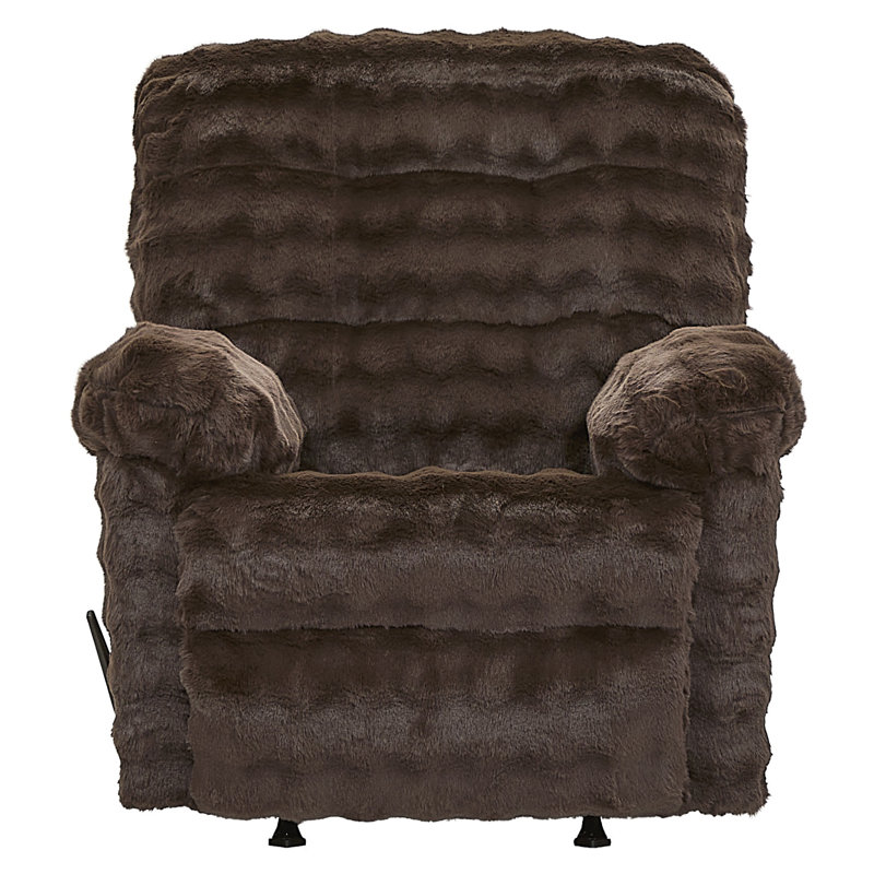 Fauteuil inclinable manuel 40 po avec accoudoirs coussinés 40 po - Loft chocolat, Chocolat