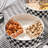 Modern 8.9" Divided Serving Tray With Lid 2 Tiered Snack Tray Food Storage Containers