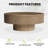 Talyth 35" W Circular Solid Wood Coffee Table with Gloss Finish-2126956927-2145274726