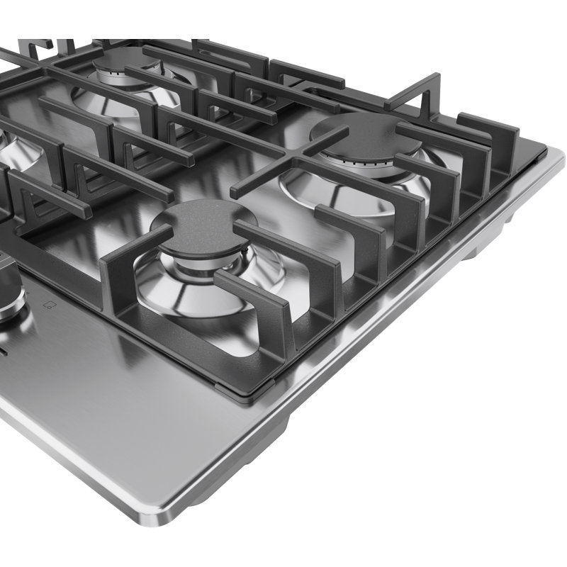 500 Series,24' Gas Cooktop,4 Burner,SS