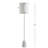 Bittner 62.5'' Chrome Traditional Floor Lamp
