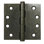 Deltana DSB4N10B 4" x 4" Square Hinges in Oil-rubbed Bronze Pair