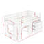 Lit mezzanine simple avec tiroir Gerick-1579864468