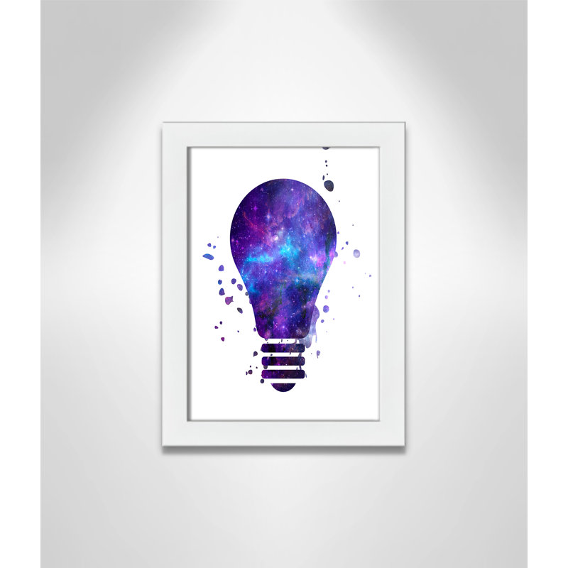 Light Waves Kids Wall Décor, 14" H x 10" W x 0.63" D, White Framed