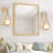2-Pack Modern Golden Vanity Light