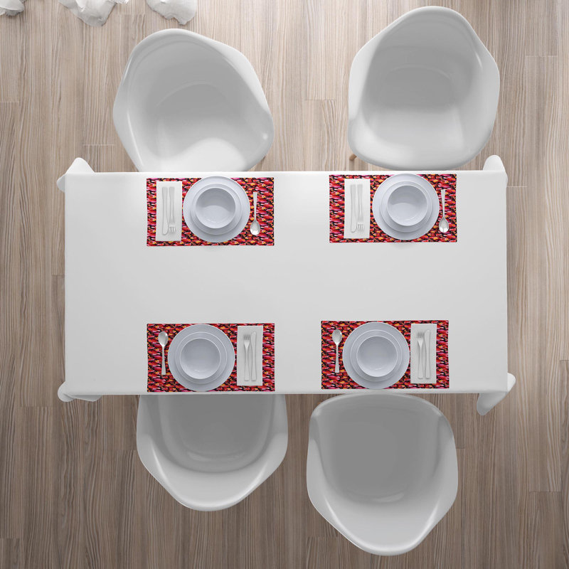 Polyester Floral Rectangle Placemat