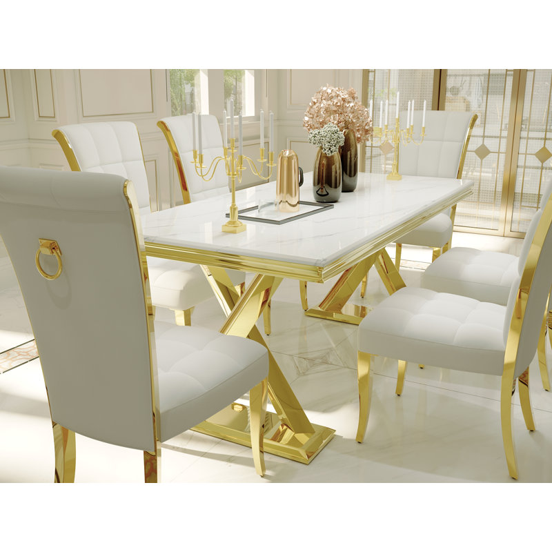 Lockhaven Metal Base Dining Table