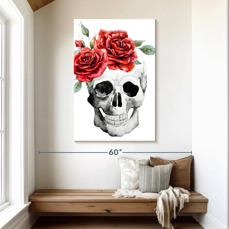 Fleurs de crâne Kerner, H 48 po x l 32 po