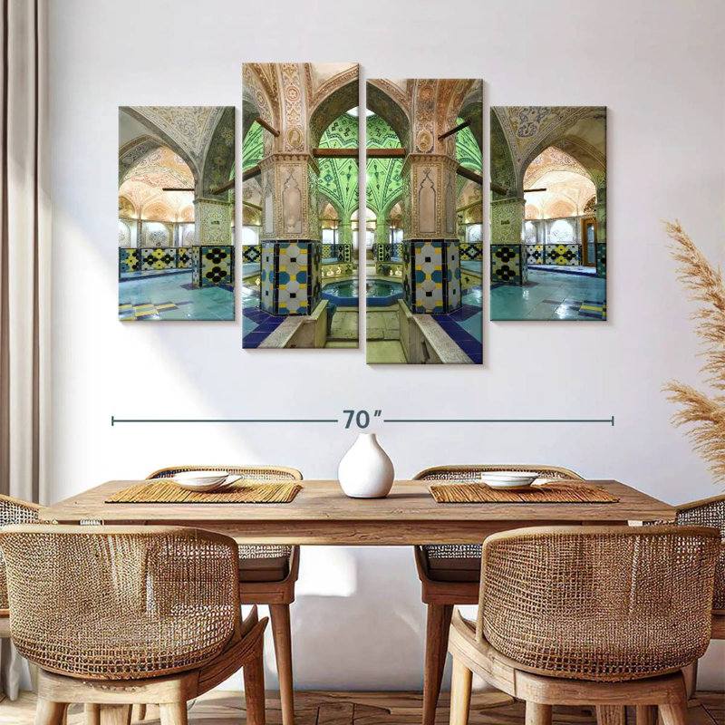 Lilie Sultan Amir Ahmad Bathhouse, 42" H x 68" W