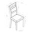 Chaise de salle à manger en bois massif et tissu Prys, ensemble de 4, beige-1984388451