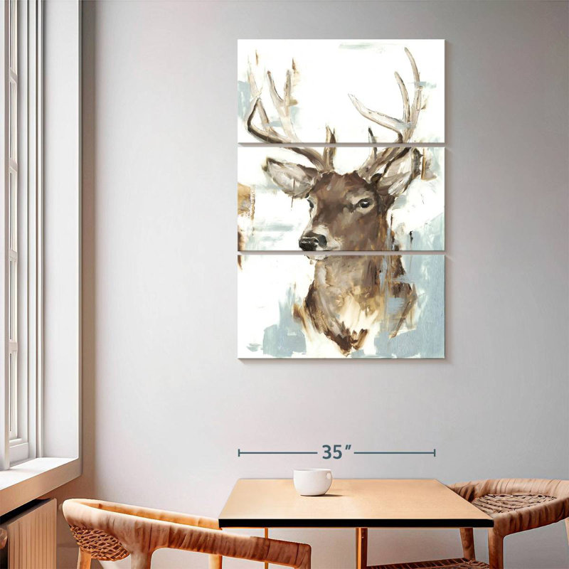 Brampt Modern Deer Mount II, 65" H x 42" W