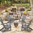 Wood Lounge Patio Chair For Garden Outdoor Wooden Folding Adirondack Chair Set Of 2 Solid Wood Lounge Patio Chair For Garden, Lawn, Backyard-657039979