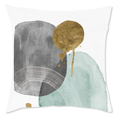 Housse et insert de coussin carré aquarelle