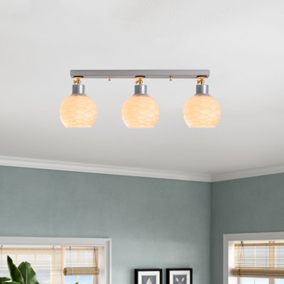 Glass Semi Flush Mount
