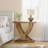 End Table with Cross Fishtail Support