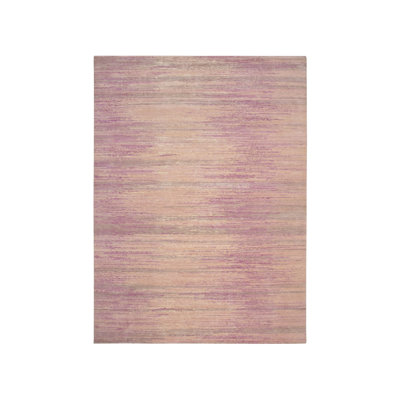 Tapis horizontal en laine noué à la main 9 pi x 12 pi 3 po flamant rose 3633DE722019455FA66154045A98EE70