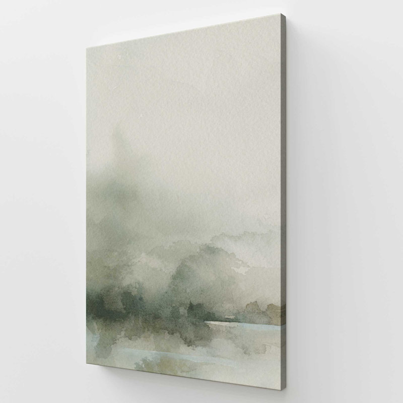 Impression sur toile «Mute Green Tranquility I», 60" H x 40" W x 1.25" D, Stretched Canvas