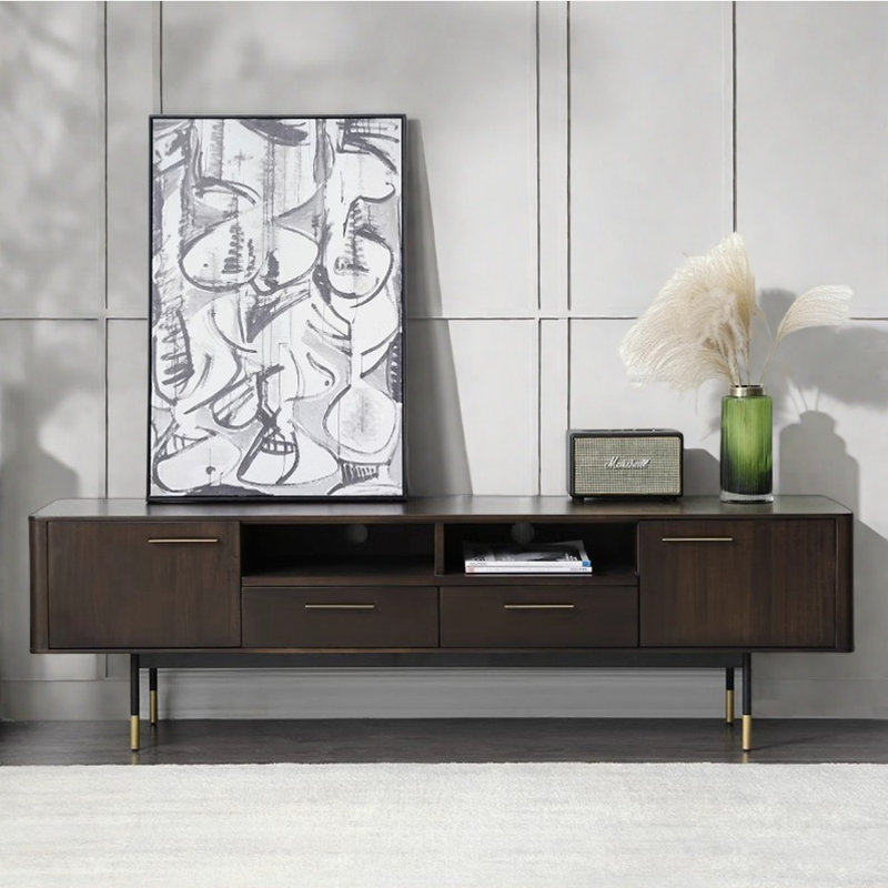 Meuble télé de luxe rétro léger, 86.61"