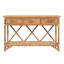 54'' Wide 3 Drawer Rattan Wood Sideboard-112619623