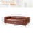 Beatryce 80" Genuine Leather Tuxedo Arm Sofa-1586809101