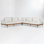 Faro 3-piece Fabric Sectional Sofa In White