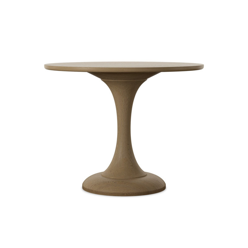 Eastman Round Oak Pedestal Dining Table