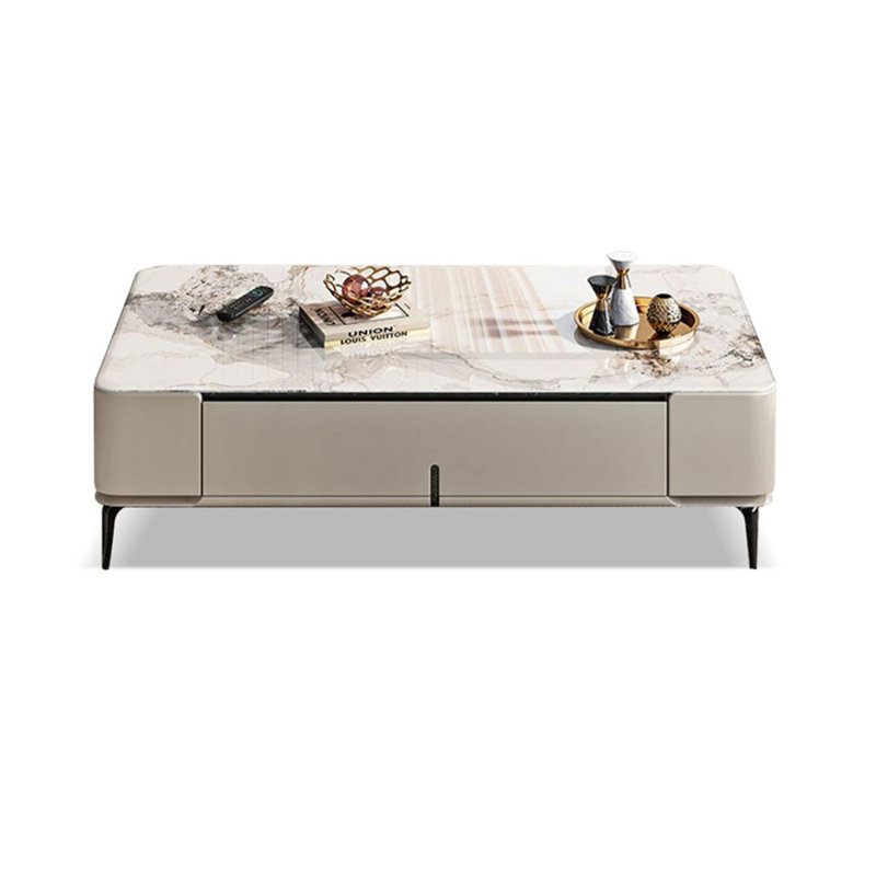 Table basse rectangulaire en bois manufacturé