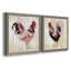 Pecking l'ordre I - ensemble de 2 peintures sur toile encadrées-1715453258-1715453261