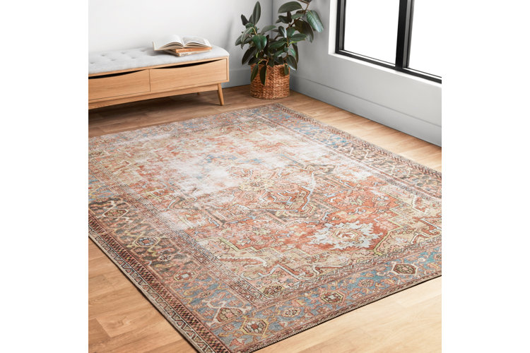 Skye Oriental Terracotta Area Rug