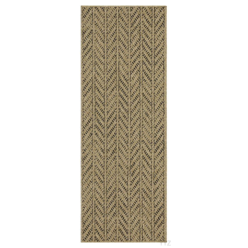 Earth GC_NTL1012 Jute/Black 7 Ft. 10 In. X 10 Ft. 3 In. Indoor/Outdoor Area Rug, Rectangle 7'10" x 10'3"