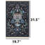Tapis botanique foncé foncé