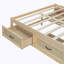 Lit plateforme double avec 6 tiroirs de rangement-1229557906