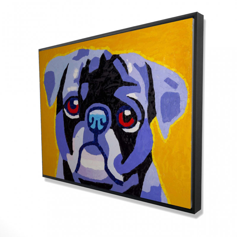 Flash The Pug Print On Canvas