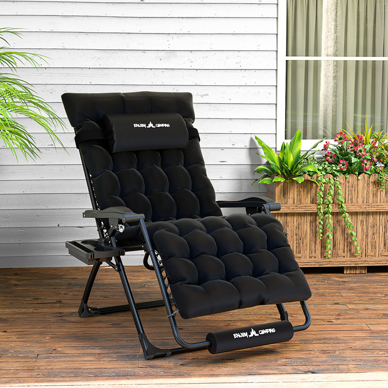 Très grand fauteuil inclinable Kubecki, Noir, noir, noir, noir