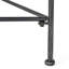 Table basse d'extérieur en fer noir brossé noir, H 18 po x l 35,68 po x P 20,75 po, convient à la table Moments de détente - finition, ajoute de la chaleur à la zone