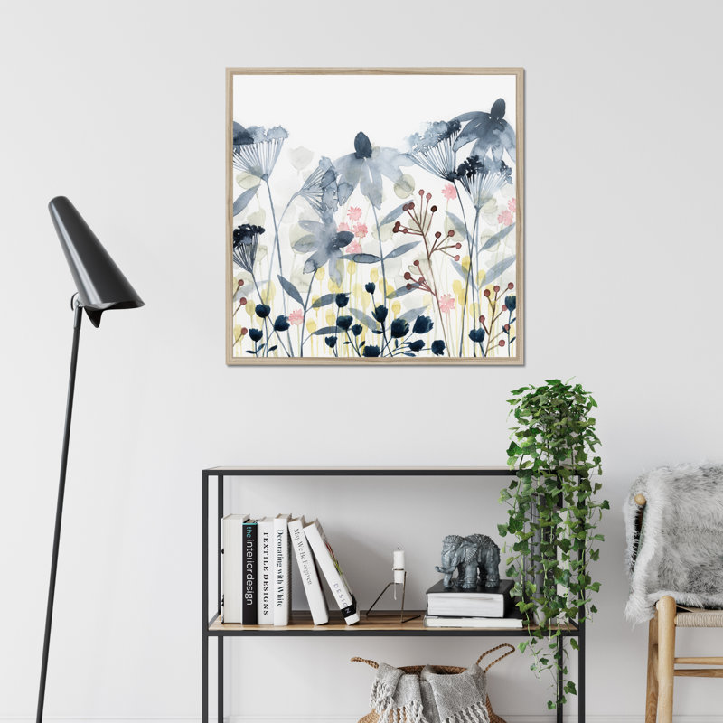 Layered Gardens II 1 Piece Painting, 80cm H x 80cm W, Natural Wood Framed Paper Print
