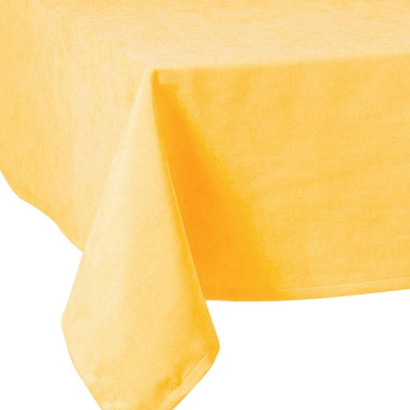 55" X 55" Yellow Polyester Square Tablecloth, 55" L x 55" W, Yellow